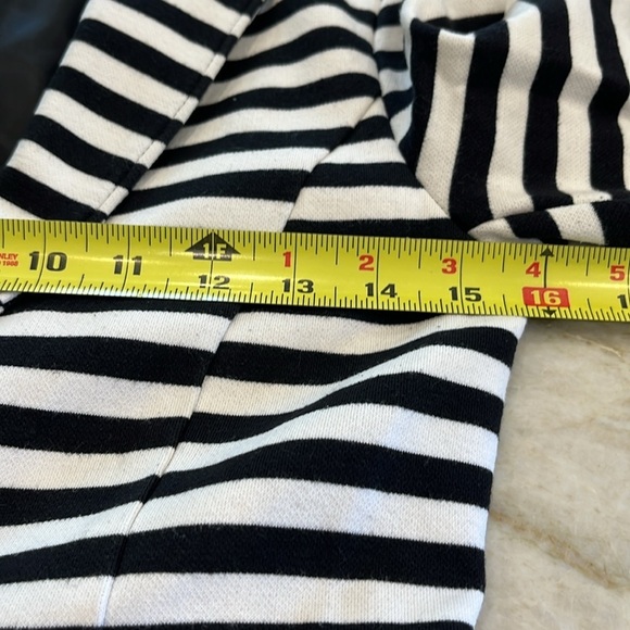 Forever 21 Striped Blazer | Black & White | Fitted‎ Jersey Knit | Size S - Picture 3 of 12